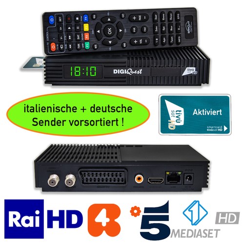 Tivusat receiver mit karte - hd,